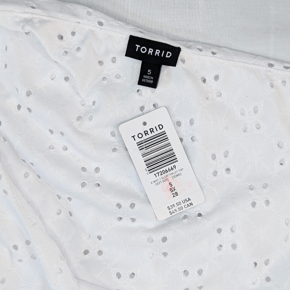 🆕 Torrid One Shoulder Eyelet Top (Torrid 5) - Picture 5 of 13